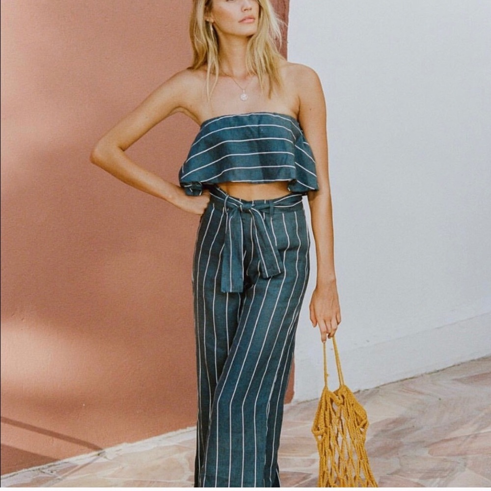 Faithfull the Brand Solana top and Como pants set
